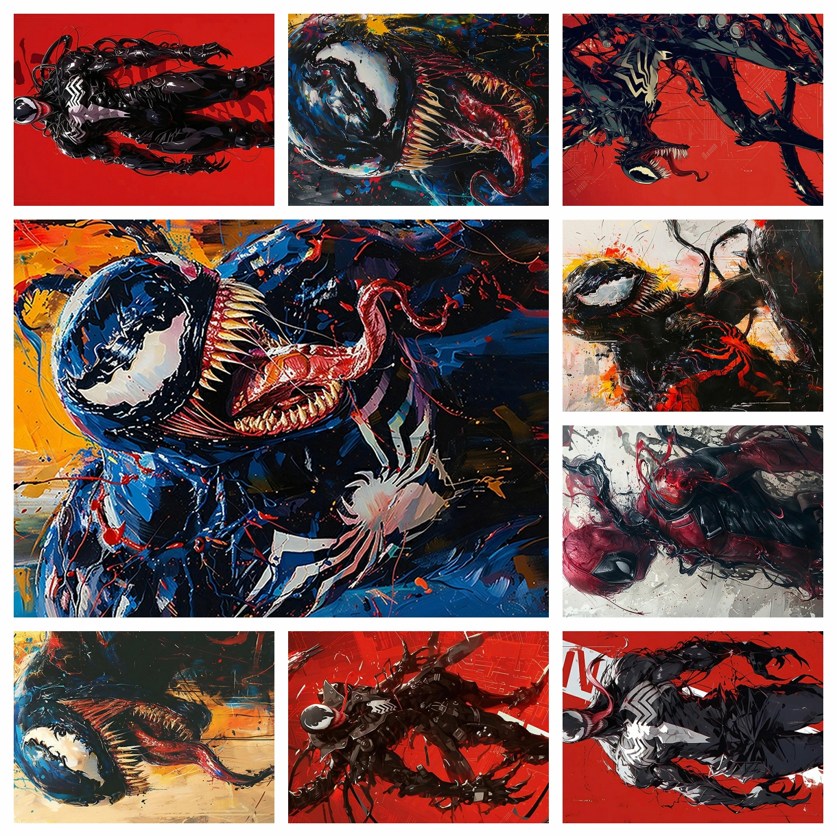 Embroidery Embellishments - Anime Marvel venom spider-man Diamond Painting