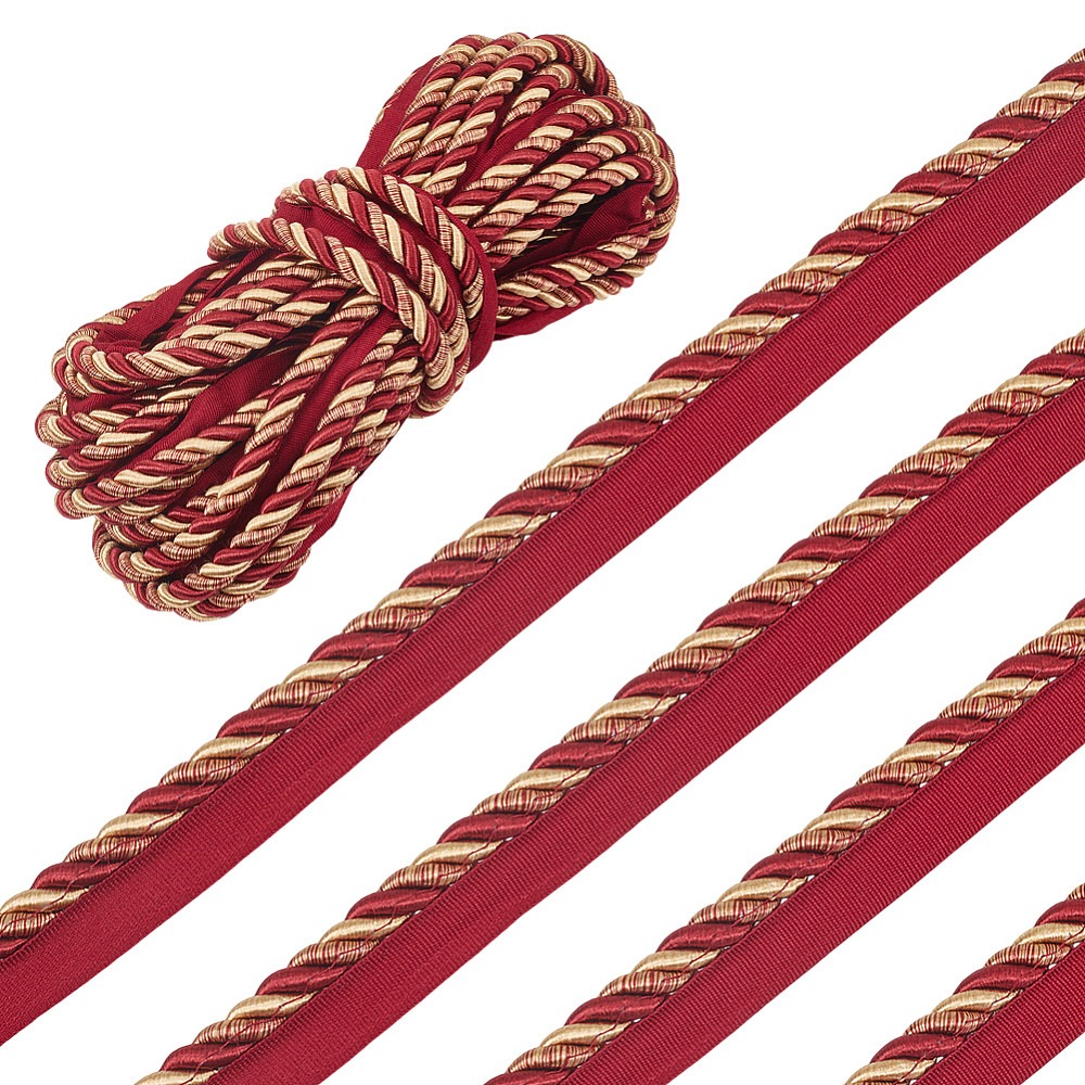 Cord Trim Twisted - Polyester Twist Lip Cord Trim for