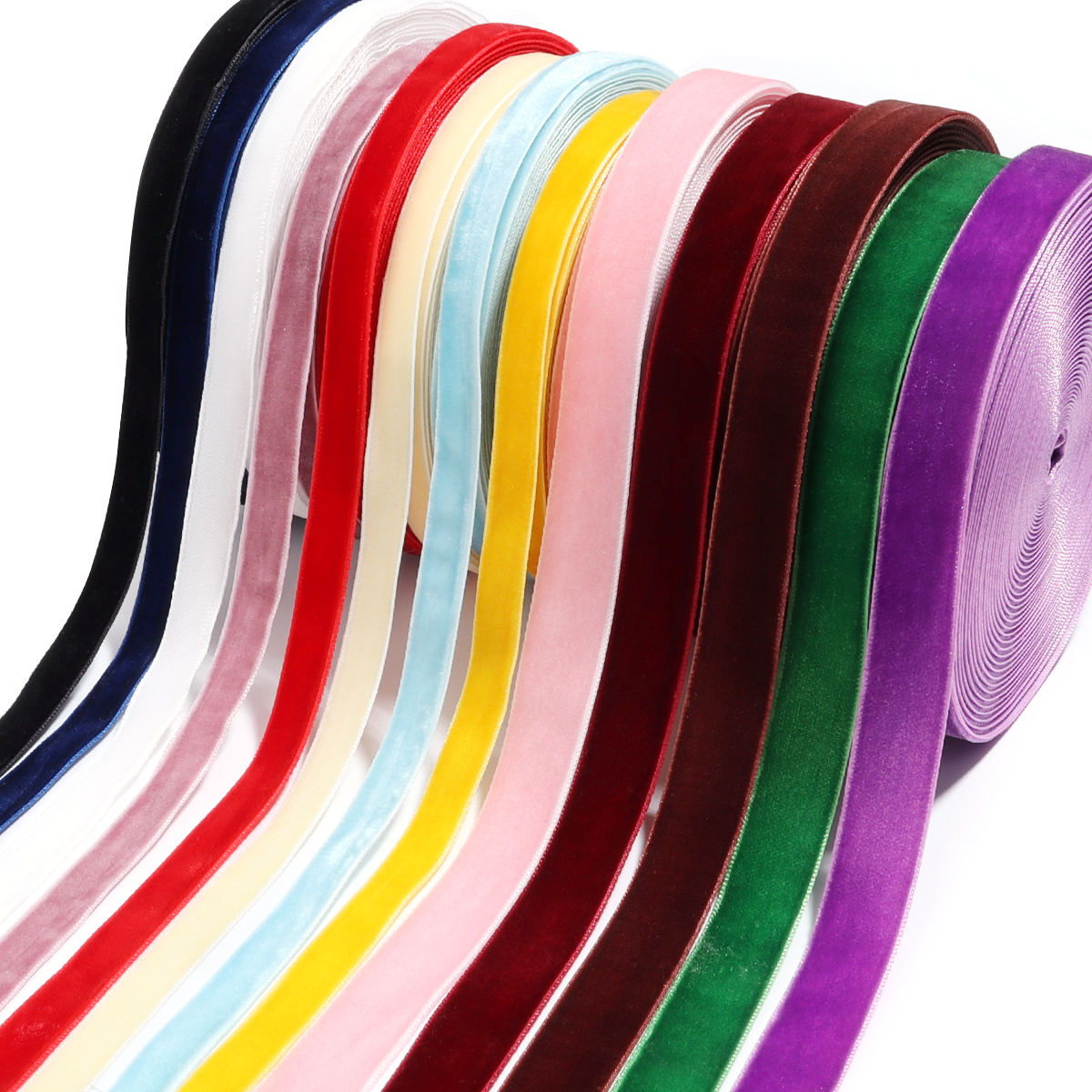 Velvet Ribbon Roll - (10Yards/roll) Velvet Ribbon Christmas Lace Ribbons