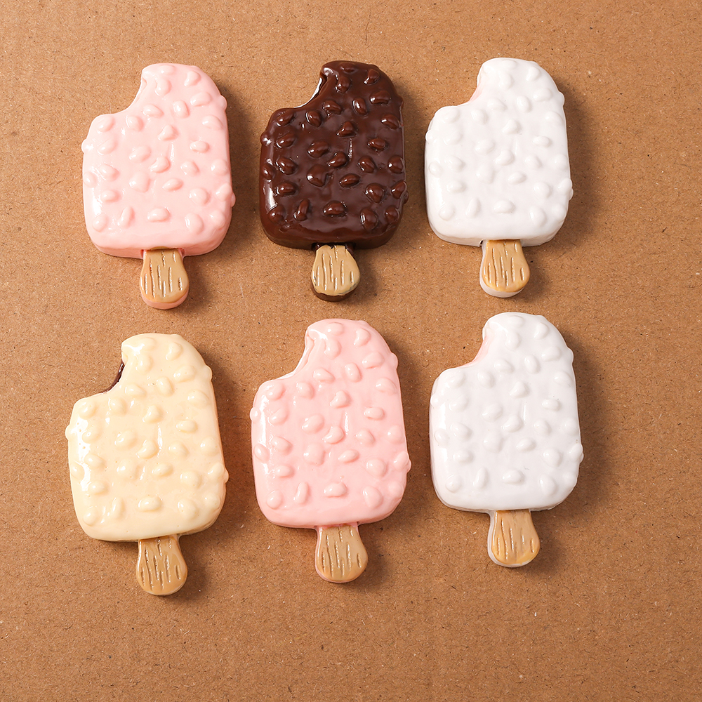 4pcs Simulation Food Ice Cream - Craft Embellishments avaliação e preço