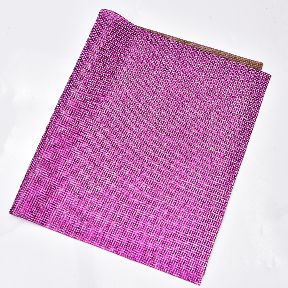 Fuchsia Rhinestone Sticker Tri - Hotfix Rhinestone Sheet avaliação e preço