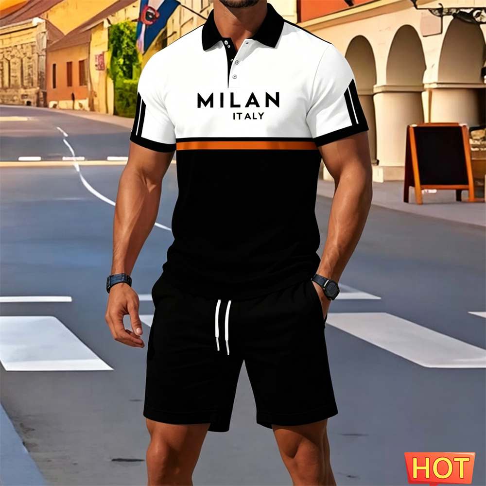Summer man 2 piece outfits Men - Embellish Knit avaliação e preço