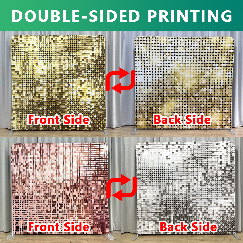 8x8ft Gold Glitter Photo Fabri - Sequin Fabric Panel avaliação e preço