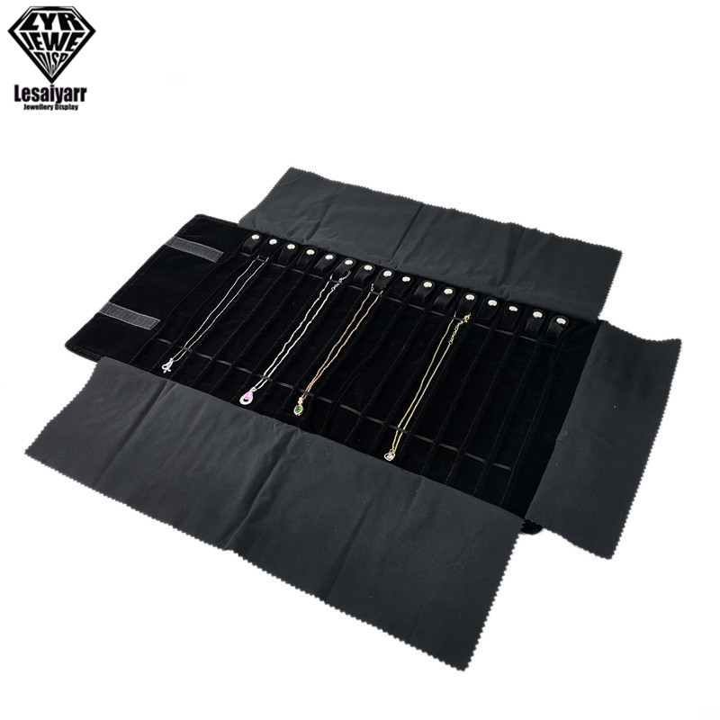 Travel Jewelry Organizer Roll  - Velvet Ribbon Roll avaliação e preço