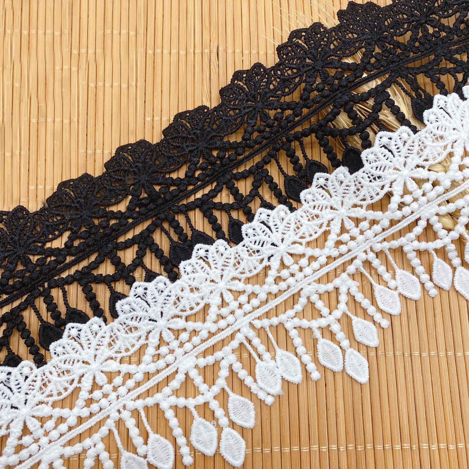 3Yards Embroidery Hollow Flowe - Lace Ribbon Trim avaliação e preço