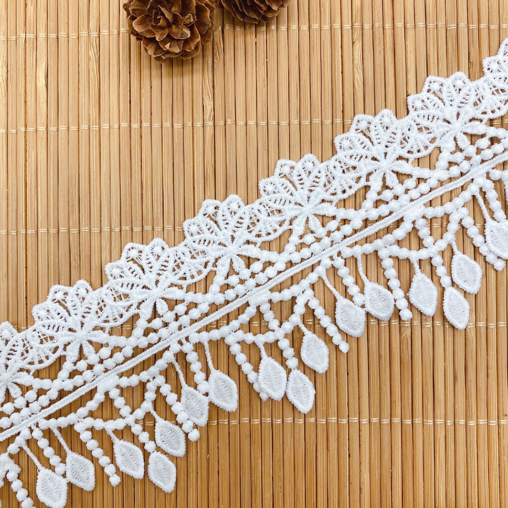 3Yards Embroidery Hollow Flowe - Lace Ribbon Trim avaliação e preço
