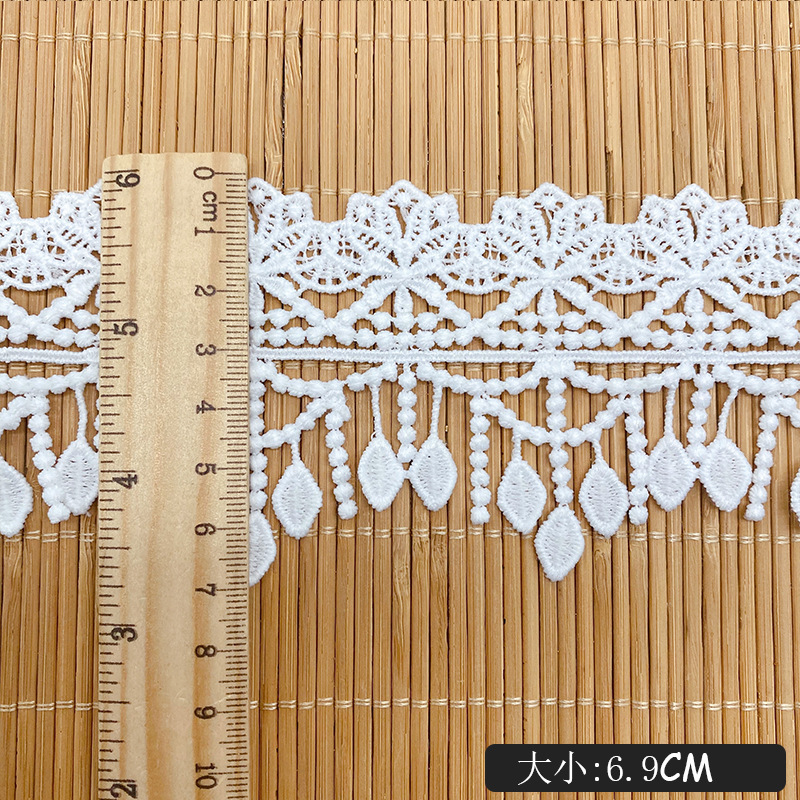 3Yards Embroidery Hollow Flowe - Lace Ribbon Trim avaliação e preço