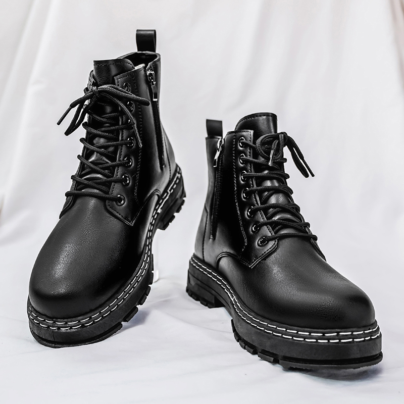 Men's 4-Season Black Patent Le - Guipure Lace Panel avaliação e preço