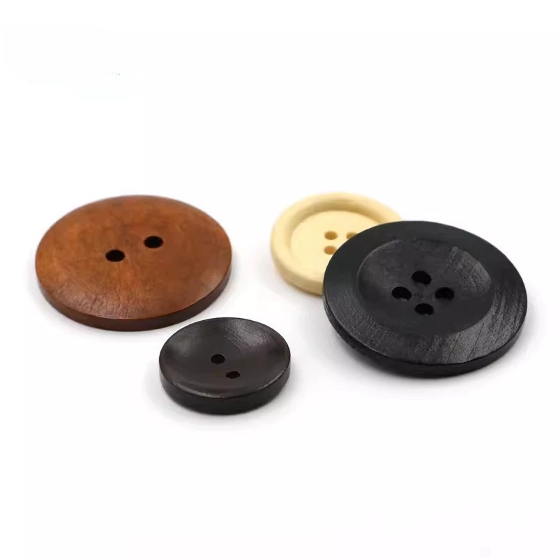 10pcs 18mm Round Wooden Button - Embellishments For Scrapbooking avaliação e preço