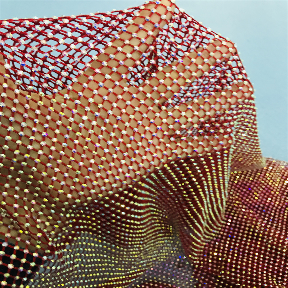 Chunky Glitter Blue Yellow Gla - Crystal Mesh Fabric avaliação e preço