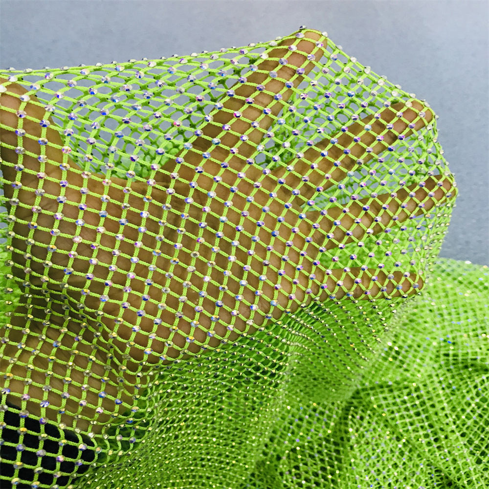 Chunky Glitter Blue Yellow Gla - Crystal Mesh Fabric avaliação e preço