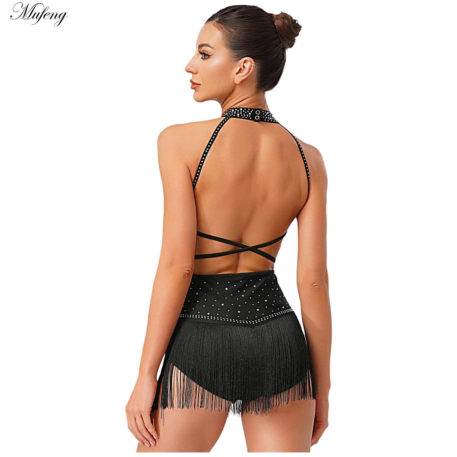 Women Dance Rhythmic Dresses S - Rhinestone Banding Trim avaliação e preço