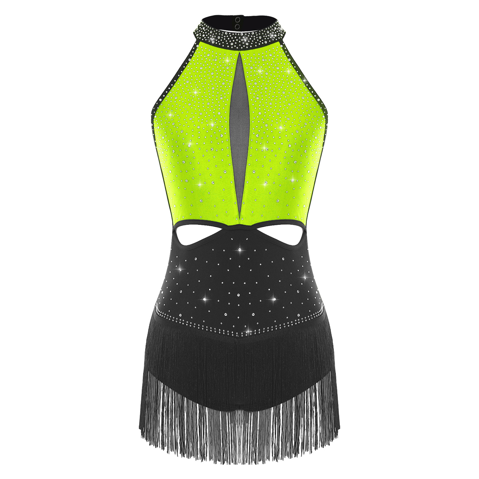 Women Dance Rhythmic Dresses S - Rhinestone Banding Trim avaliação e preço