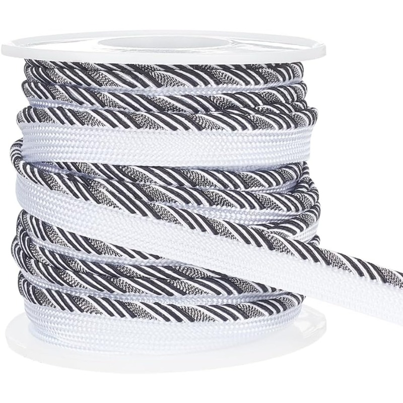 10 Yard Black Twisted Lip Cord - Cord Trim Twisted avaliação e preço