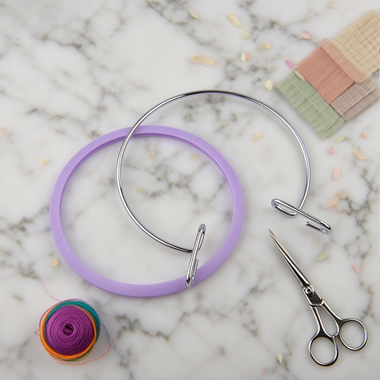 Hoop For Cross Stitching Metal - Embroidery Craft avaliação e preço