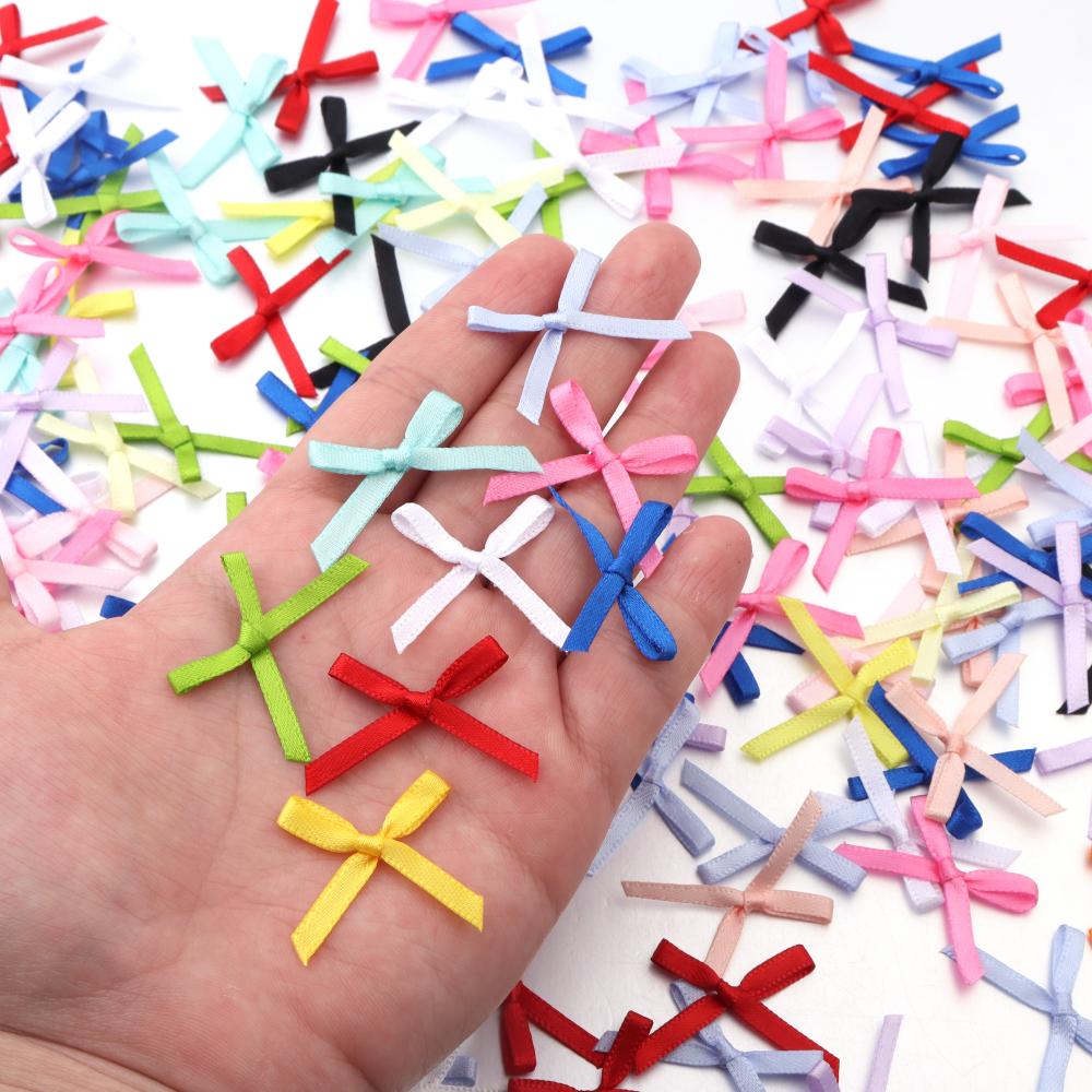 50Pcs 2.5x3cm Ribbons Mini Sat - Christmas Craft Embellishment avaliação e preço