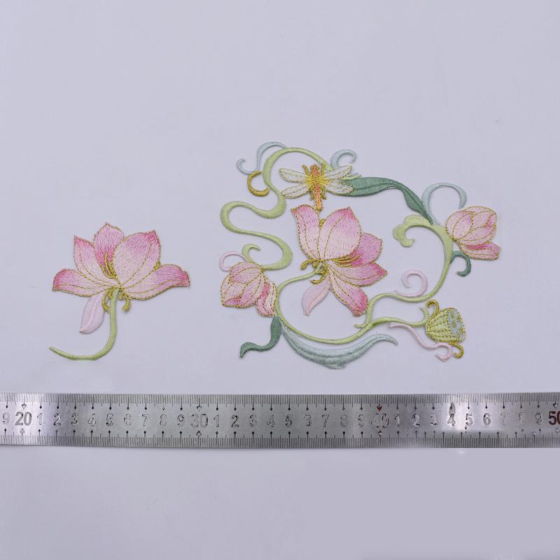 1Pcs Iron On Embroidered Flowe - Applique Patch Flower avaliação e preço