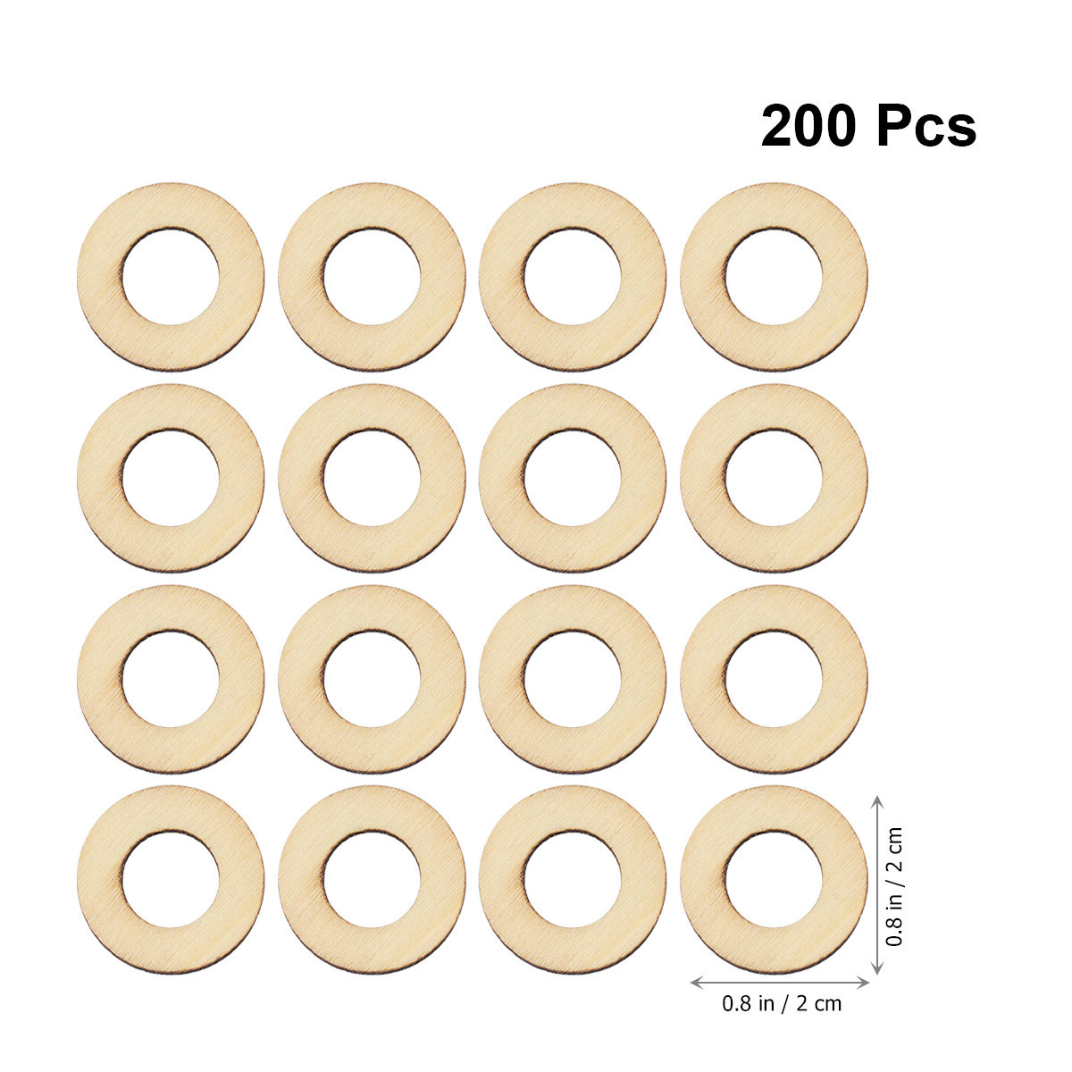 200Pcs Wood Chip Embellishment - Christmas Craft Embellishment avaliação e preço