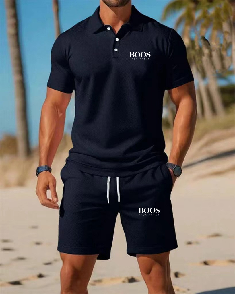 New men's business casual shor - Embellish Knit avaliação e preço