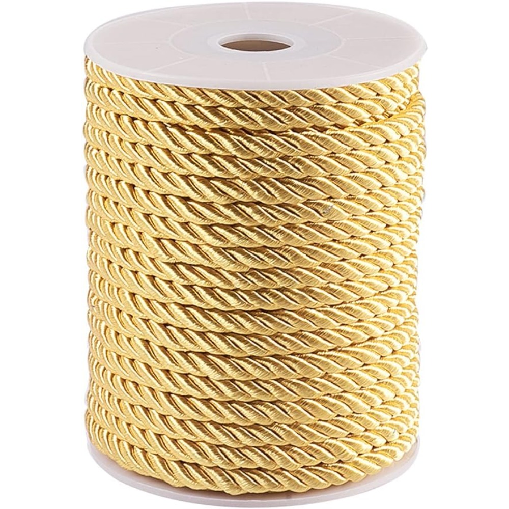 5mm 18 Yards Twisted Gold Rope - Cord Trim Twisted avaliação e preço