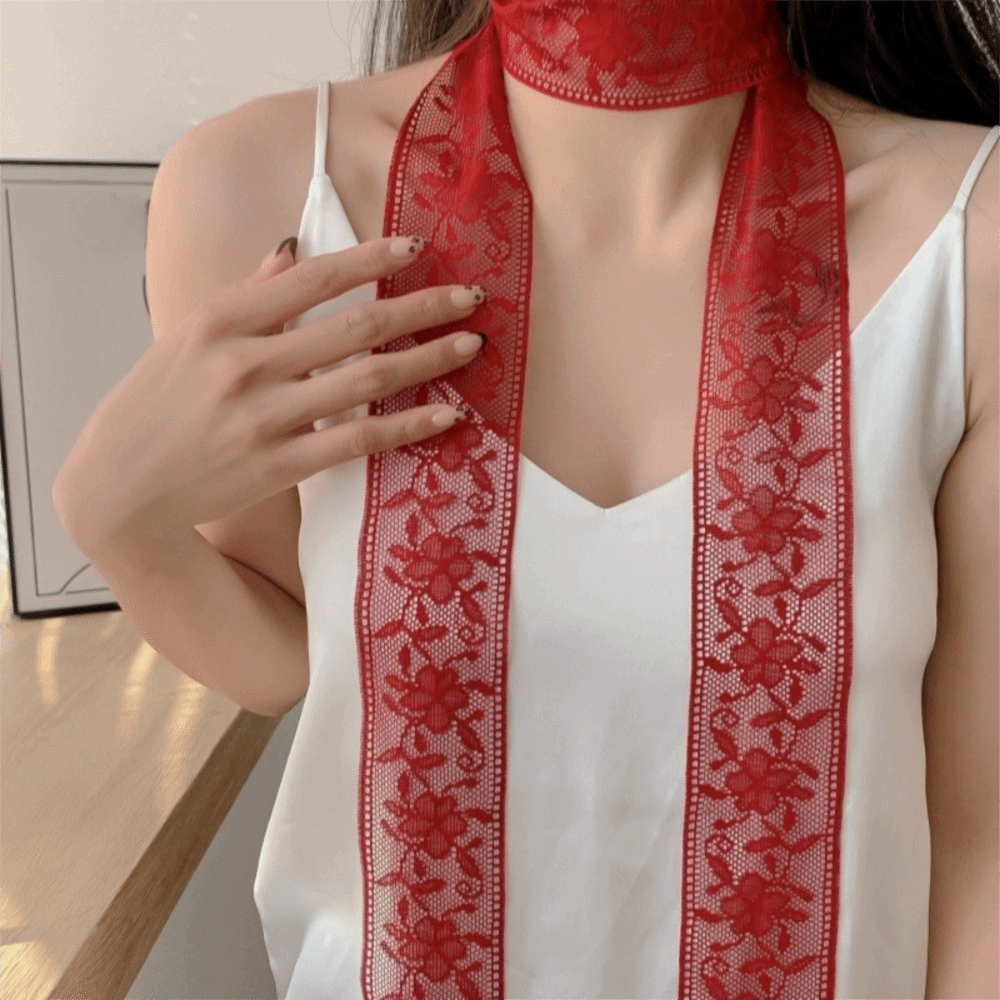Stylish Floral Lace Printed Sc - Lace Ribbon Trim avaliação e preço
