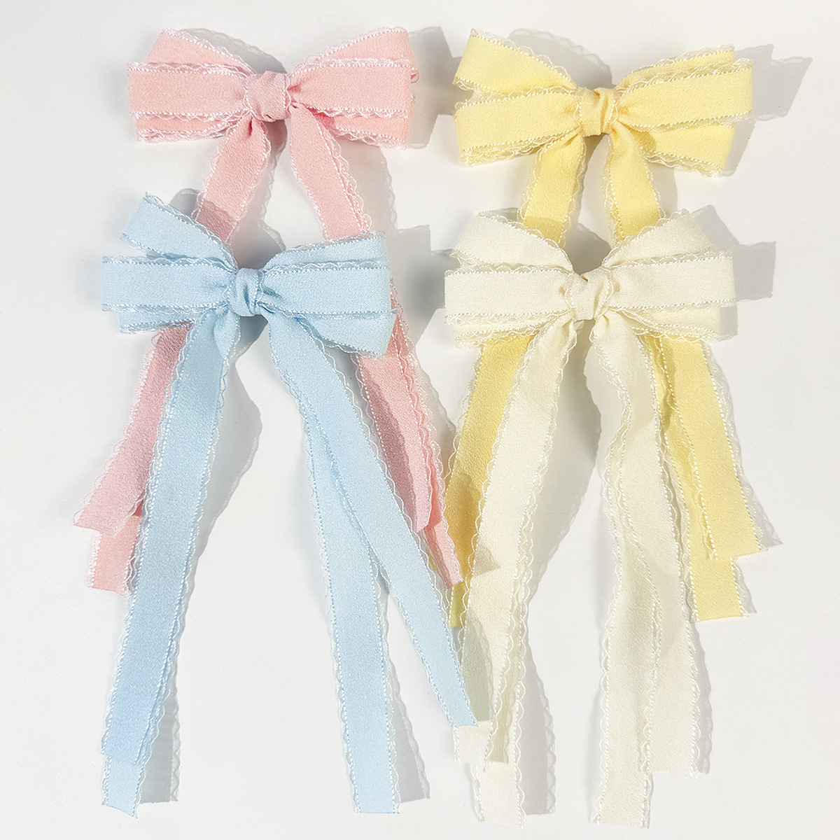 Bulk 20pc Long Tassel Hair Cli - Lace Ribbon Trim avaliação e preço