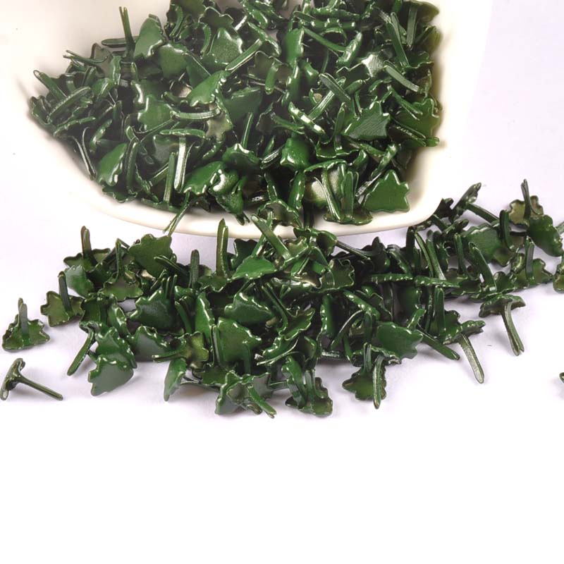50pcs Mini Christmas Tree Brad - Christmas Craft Embellishment avaliação e preço