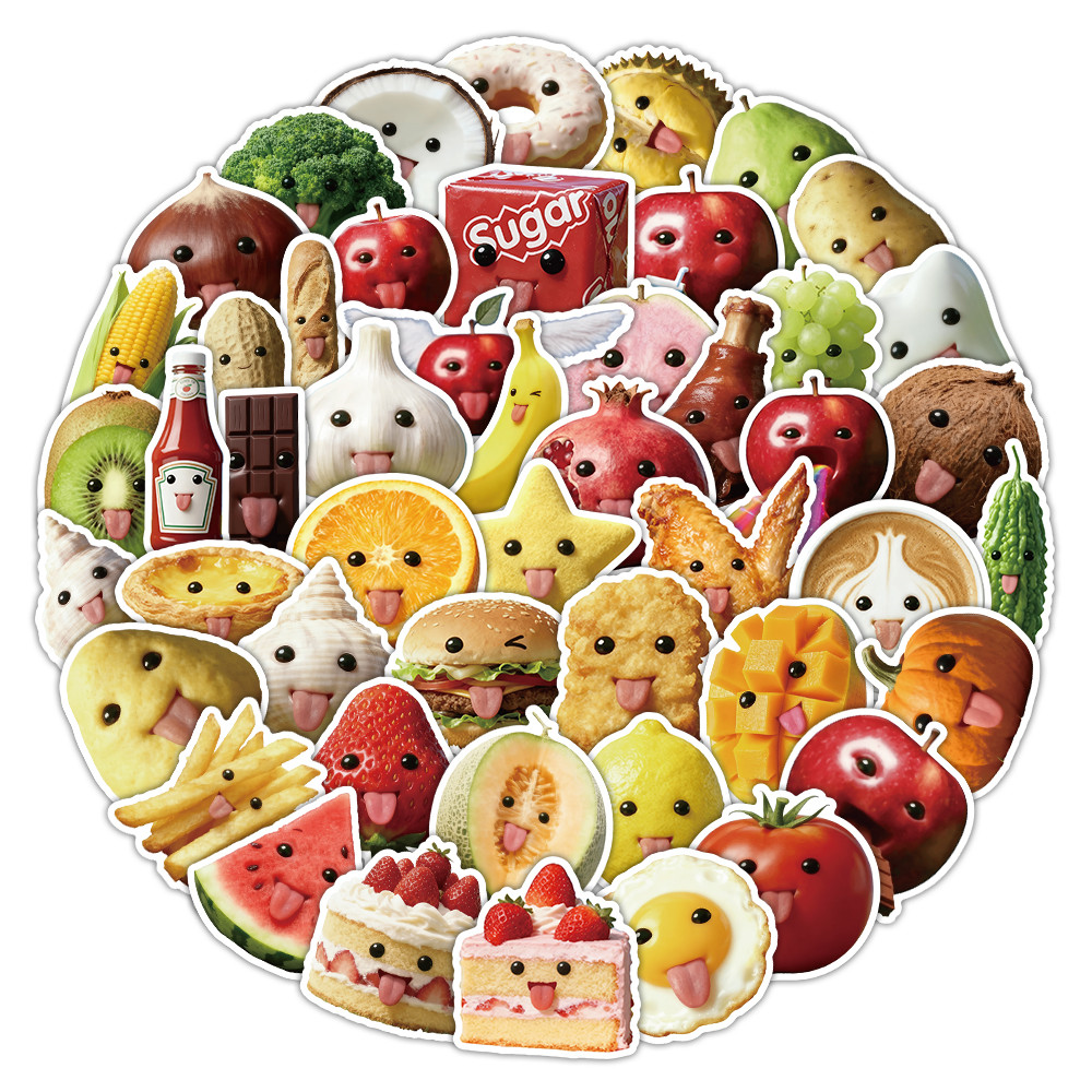 53 Pcs Abstract Art Style Food - Craft Embellishment World avaliação e preço