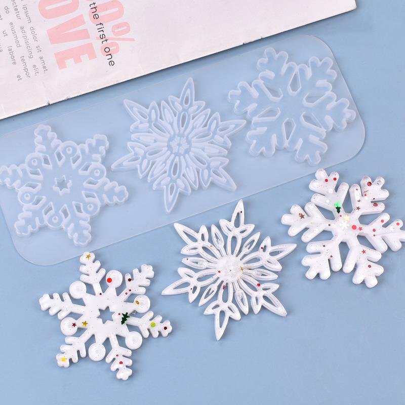Christmas Hollow Snowflake Orn - Christmas Craft Embellishment avaliação e preço