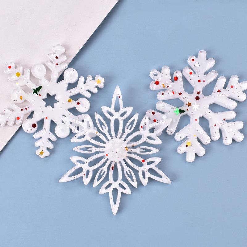 Christmas Hollow Snowflake Orn - Christmas Craft Embellishment avaliação e preço