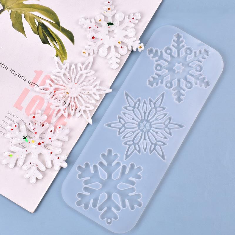 Christmas Hollow Snowflake Orn - Christmas Craft Embellishment avaliação e preço