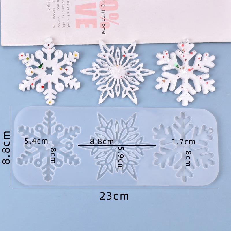 Christmas Hollow Snowflake Orn - Christmas Craft Embellishment avaliação e preço