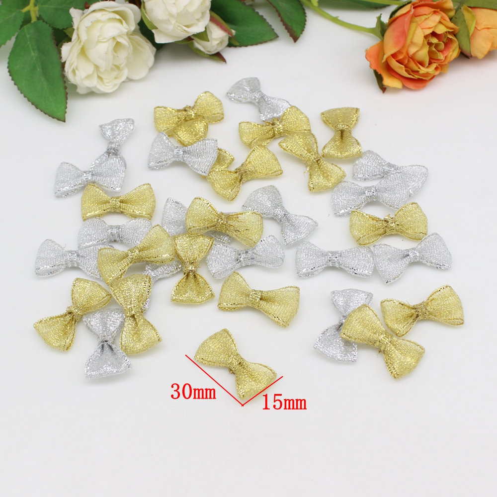 50/100pcs 15mm-30mm Gold and s - Embellishments For Scrapbooking avaliação e preço