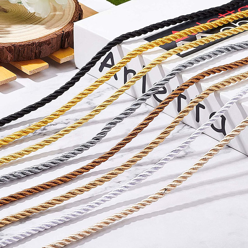 5mm 5/10YD Twisted Cord Rope T - Cord Trim Twisted avaliação e preço