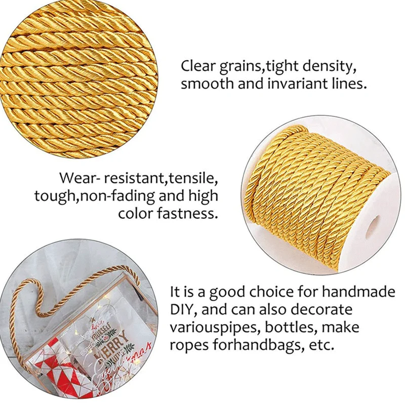 3mm 10m Twisted Cord Rope Trim - Cord Trim Twisted avaliação e preço