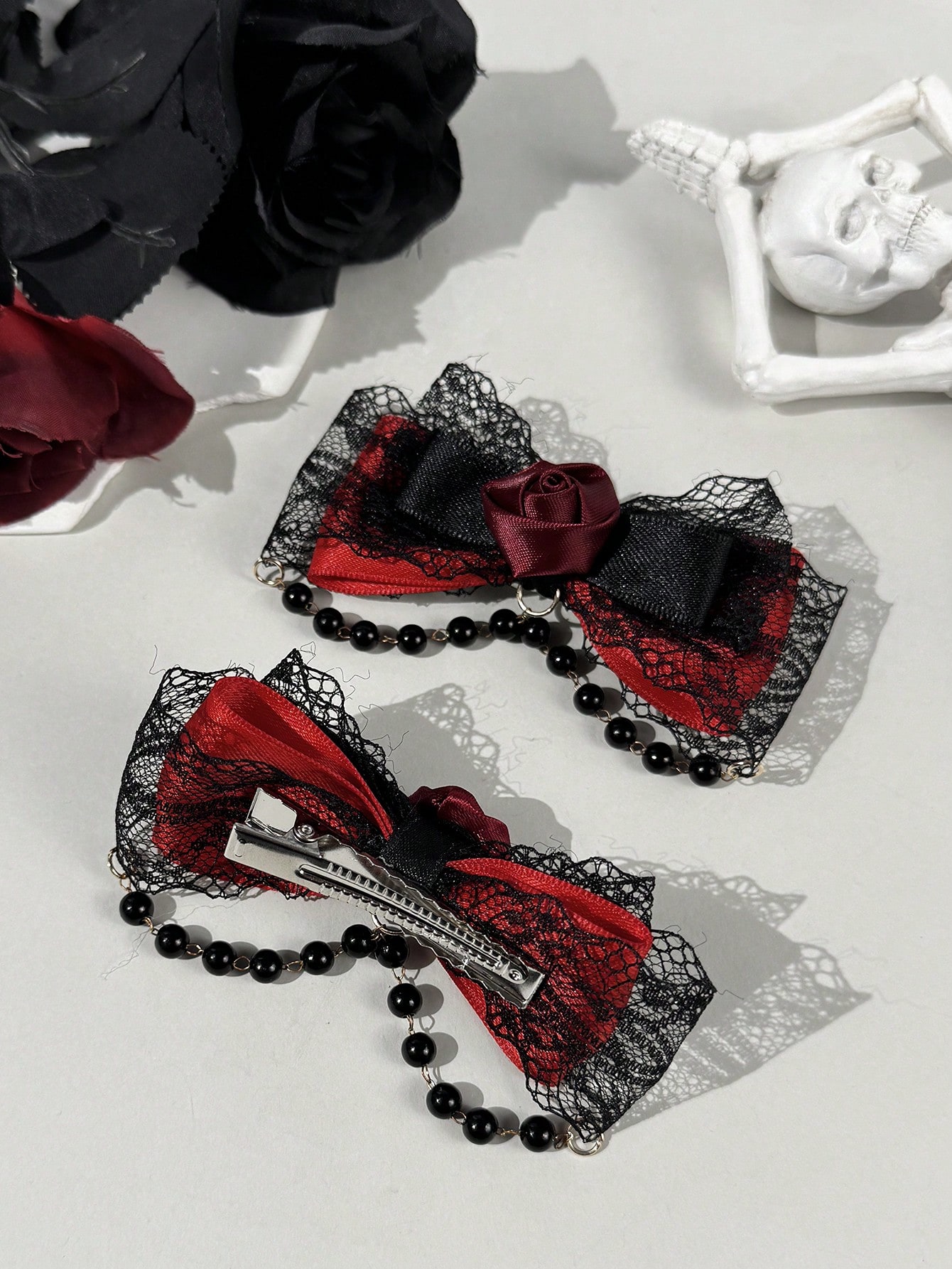 2-piece Gothic style lace ribb - Lace Ribbon Trim avaliação e preço