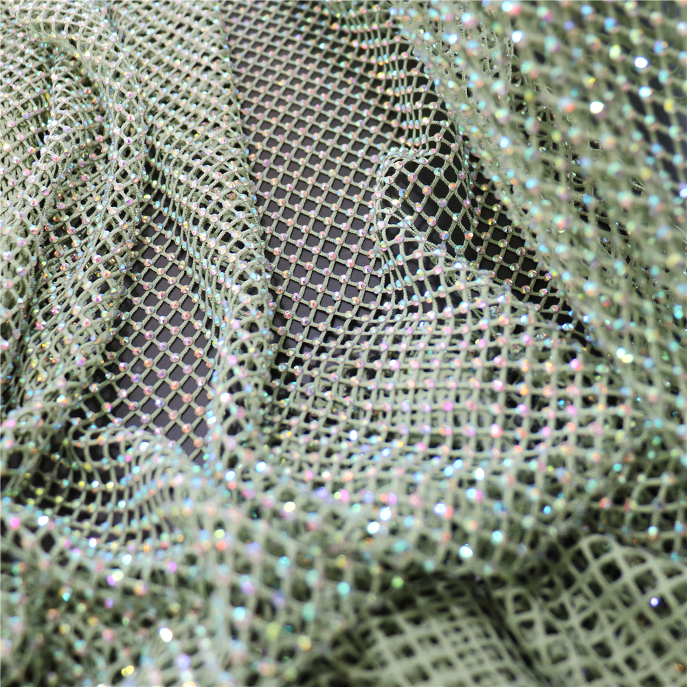 Fashion DIY AB Color Rhineston - Crystal Mesh Fabric avaliação e preço