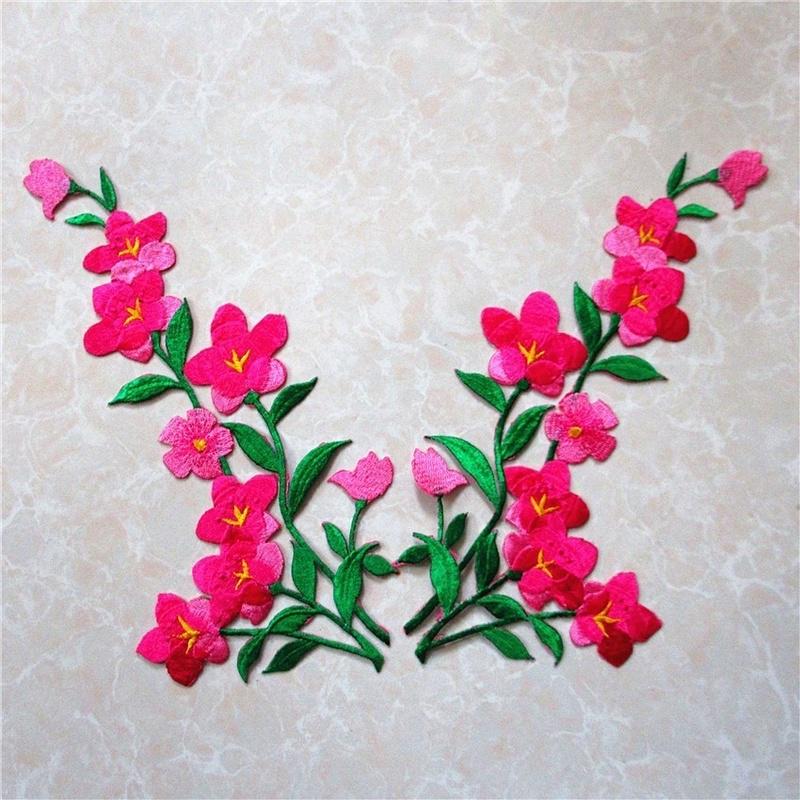 1/2pcs Nice Blue Flower Patch  - Applique Patch Flower avaliação e preço