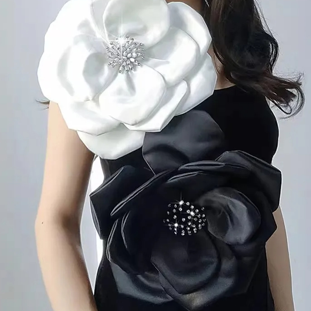 NEW 29cm 3D Big Flower Lace Pa - Applique Patch Flower avaliação e preço