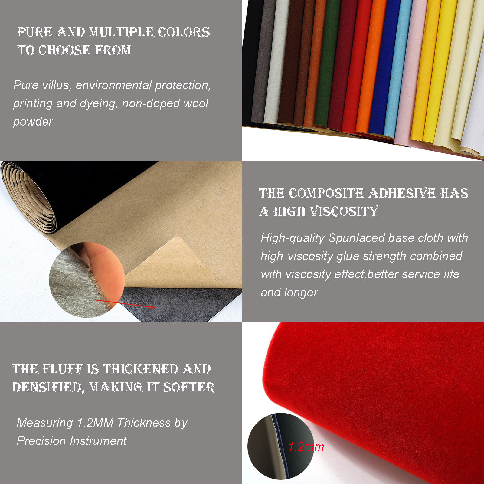 1 roll 45 x 148cm Self-adhesiv - Velvet Ribbon Roll avaliação e preço