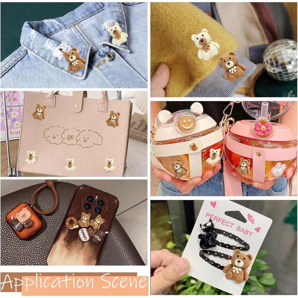 10-100pcs Cartoon Beige Coffee - Embellishments For Scrapbooking avaliação e preço