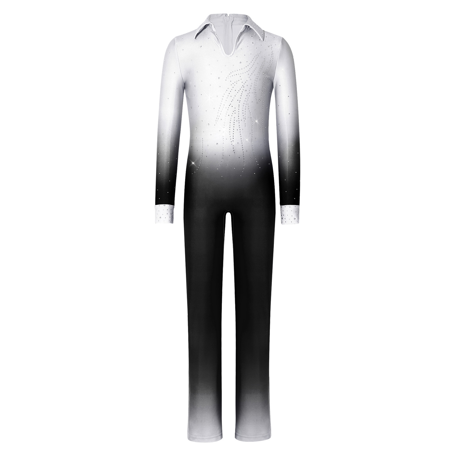 Kids Boys Figure Skating Dance - Rhinestone Banding Trim avaliação e preço