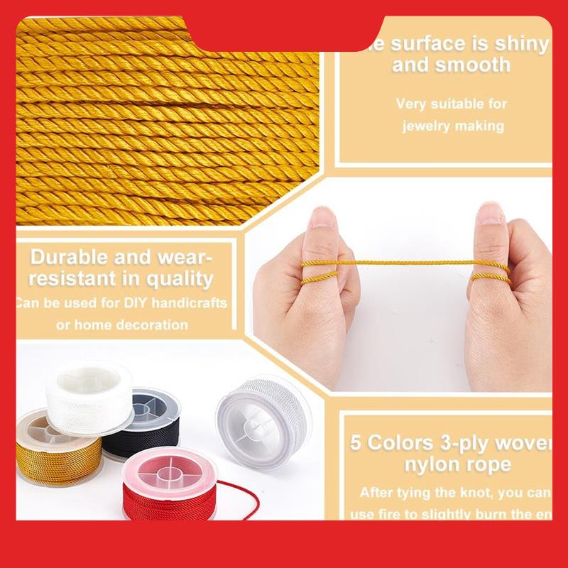 Twisted Nylon Cord 3-Ply Satin - Cord Trim Twisted avaliação e preço