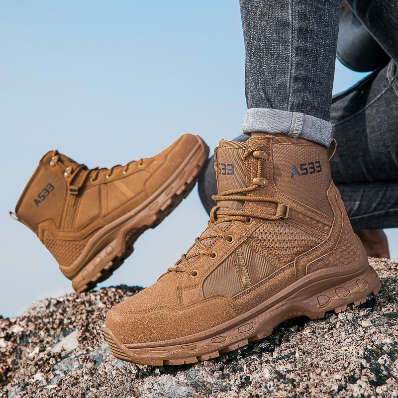 Men's Military Tactical Boots  - Guipure Lace Panel avaliação e preço