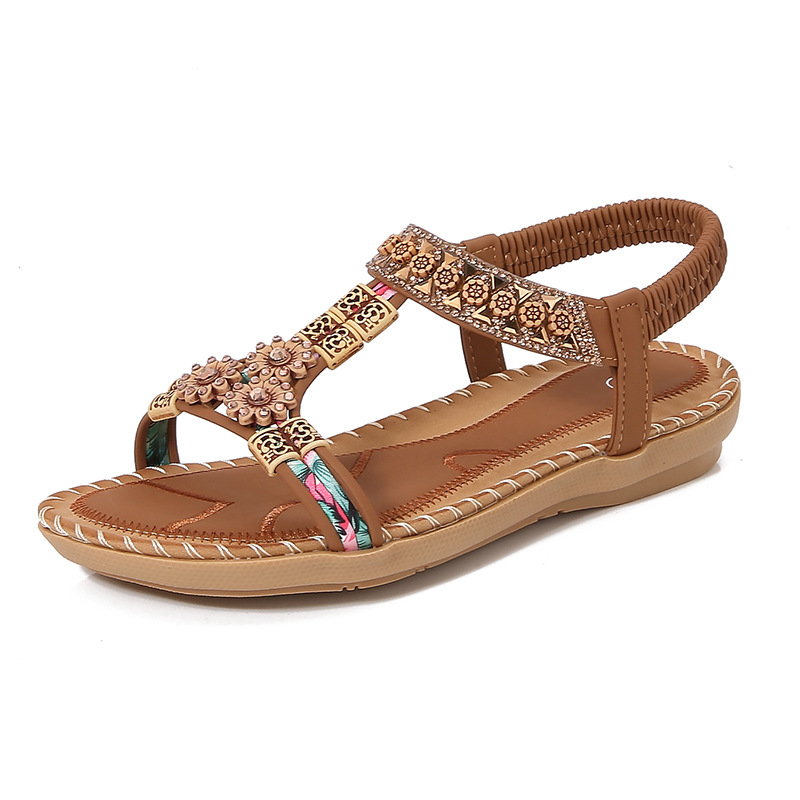 Fashion Bohemian Summer Sandal - Sew On Rhinestone avaliação e preço