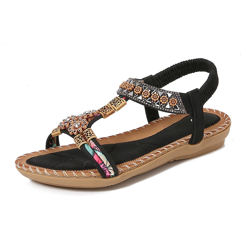 Fashion Bohemian Summer Sandal - Sew On Rhinestone avaliação e preço