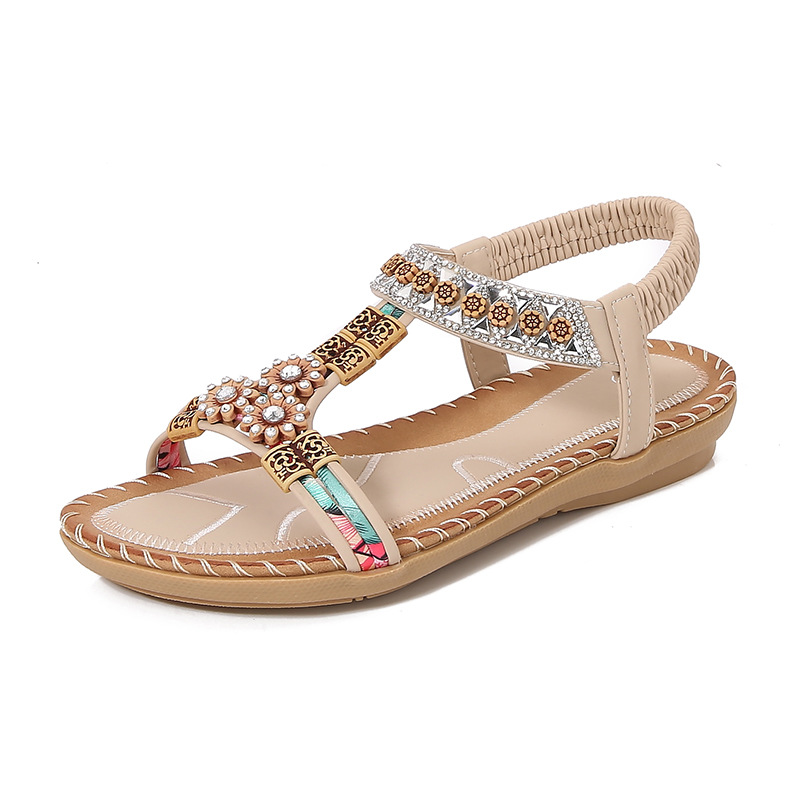 Fashion Bohemian Summer Sandal - Sew On Rhinestone avaliação e preço