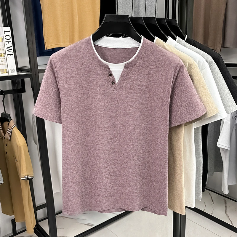 Men's Minimalist Henley Neck T - Embellish Knit avaliação e preço