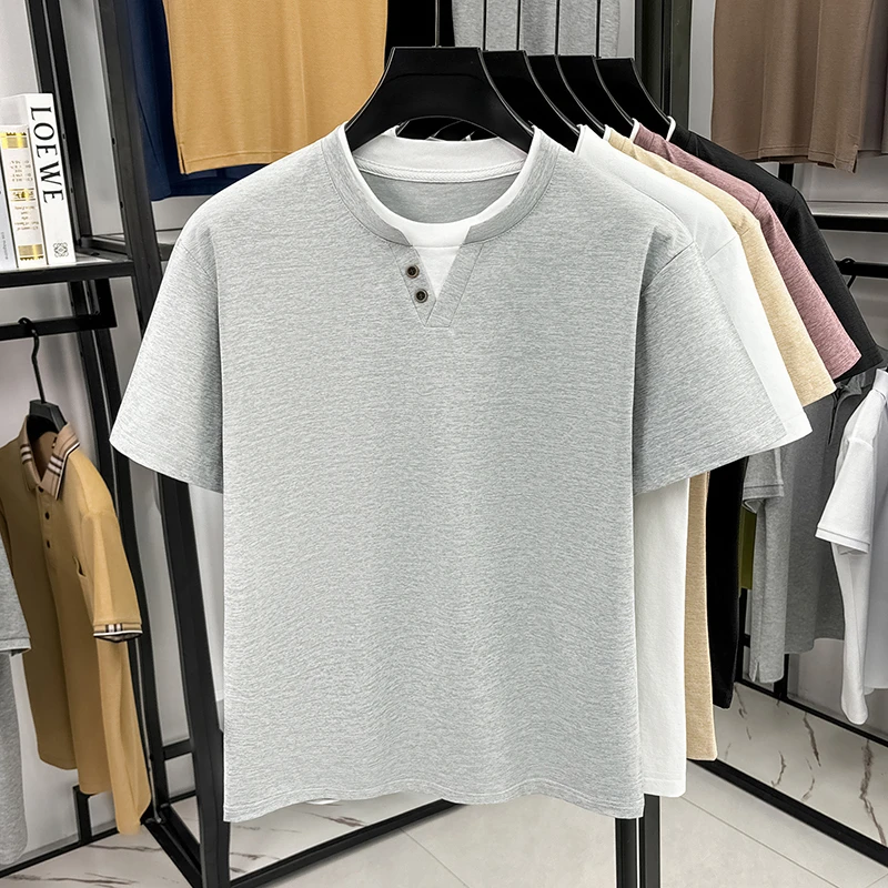 Men's Minimalist Henley Neck T - Embellish Knit avaliação e preço