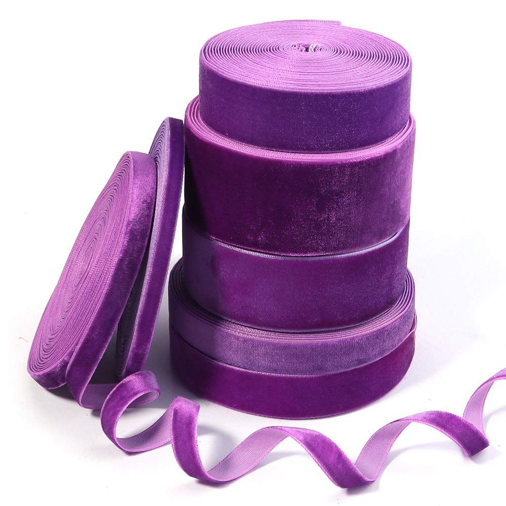 5-10yards/roll Velvet Ribbons  - Velvet Ribbon Roll avaliação e preço